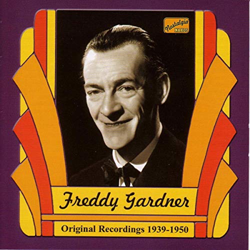 CD cover featuring portrait of singer Freddy Gardner in a decorative frame.