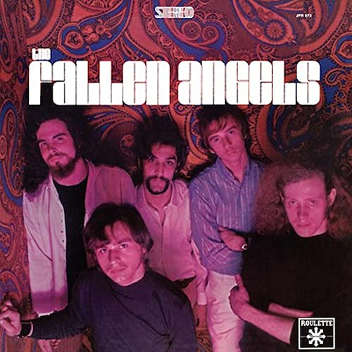 Album cover for "Fallen Angels" featuring four men with long hair.