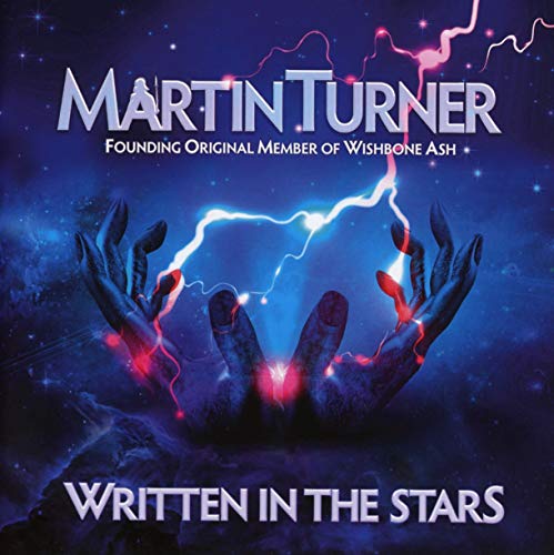 CD cover for Turner Martin’s “Written In The Stars” with cosmic imagery.