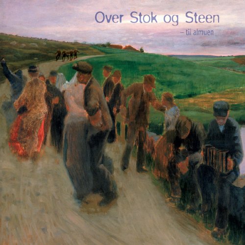 CD cover: Painting of a group of people on a rural road.
