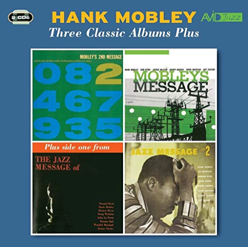CD cover featuring four Hank Mobley album art panels against a blue background.