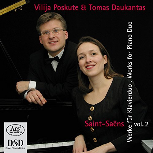 CD cover featuring Vilija Poskute and Tomas Daukantas, piano duo.