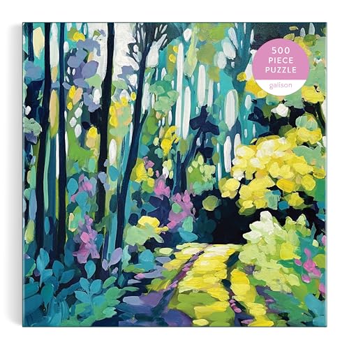 Galison 9780735381889 Painted 500 Piece Puzzle Featuring Greenery Spread Over A Forest Path, Multicolour
