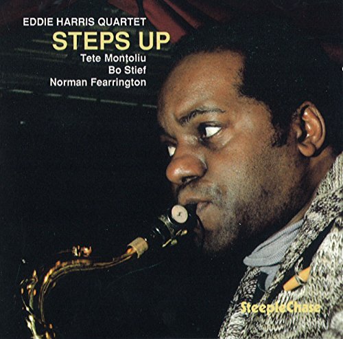 CD cover featuring Eddie Harris playing a saxophone, close-up portrait.