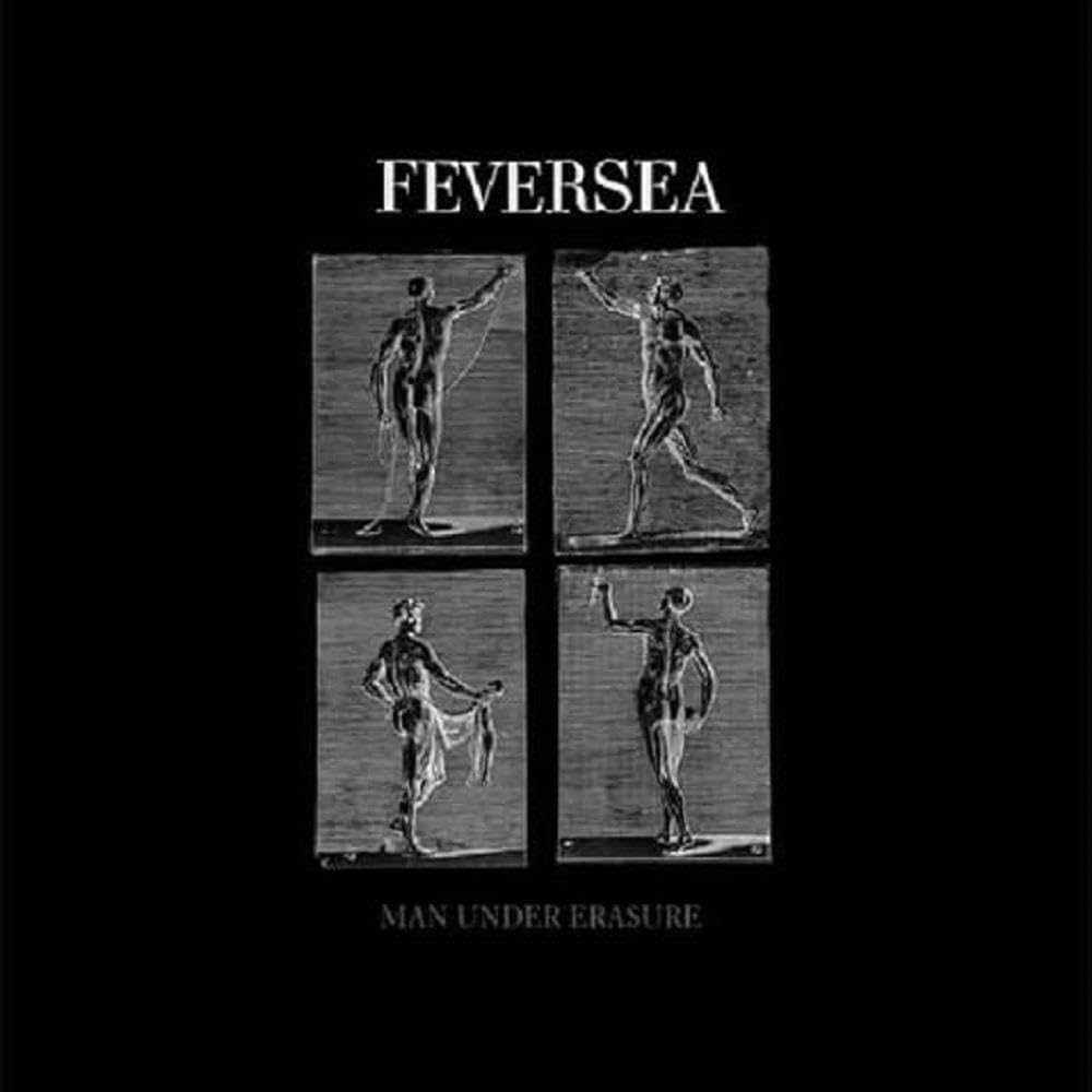 Black album cover with four grayscale anatomical figures and text.