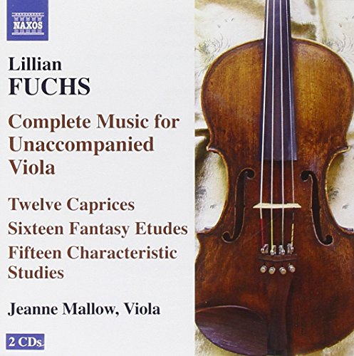 CD cover featuring a brown viola and text listing musical compositions.