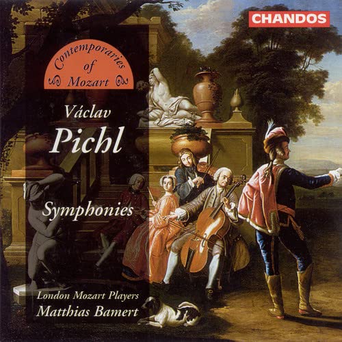 CD cover for Václav Pichl’s Symphony, featuring 18th-century musicians.