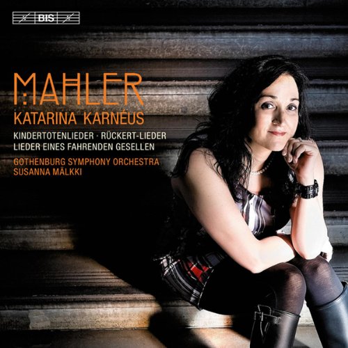 CD cover featuring Katarina Karneus, a singer with dark hair, seated on steps.
