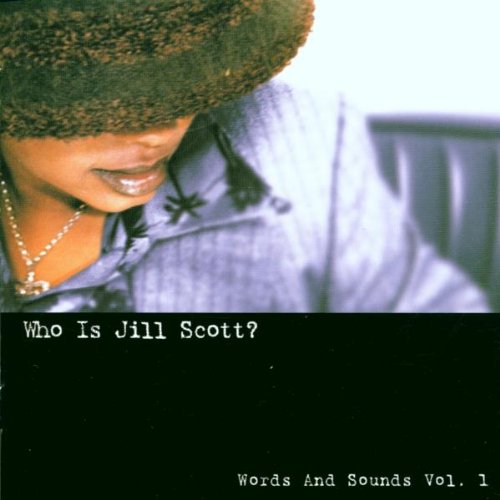 Jill Scott album cover, “Who Is Jill Scott?”, close-up portrait.