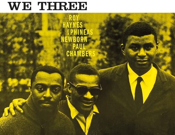 Album cover for "We Three" featuring three Black musicians in suits.