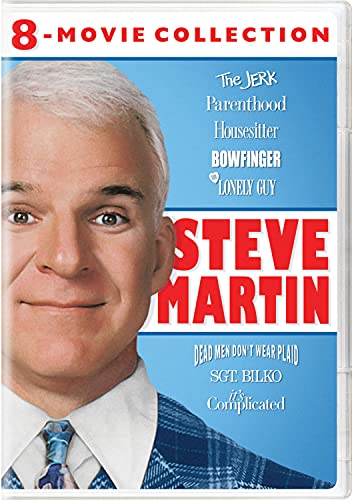 DVD cover featuring Steve Martin’s portrait and film titles.