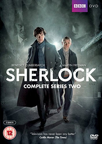 Two men in coats on a foggy city street with faces in the background.