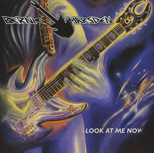 CD cover for "Look At Me Now" featuring a stylized electric guitar.