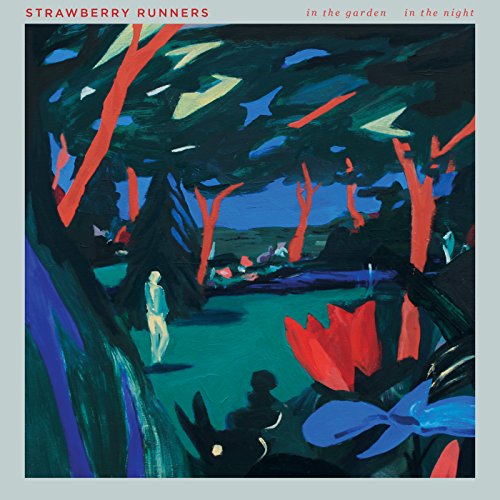 Painted album cover depicting a figure in a dark, stylized garden scene.