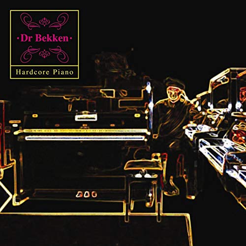 CD cover: musician at a glowing piano with pink text.
