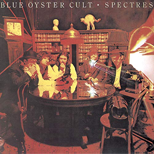 Blue Oyster Cult "Spectres" CD cover: vintage scene with musicians.