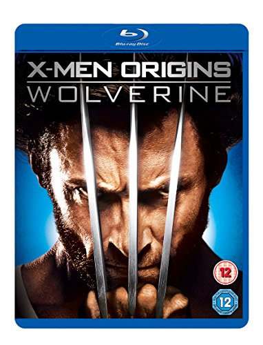 Blu-ray case for "X-Men Origins: Wolverine" featuring Wolverine with claws.
