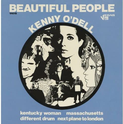CD cover for Kenny O’Dell’s “Beautiful People” with collage of faces.