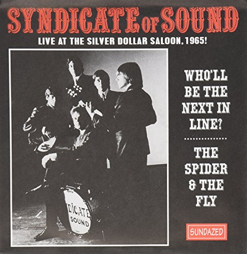 Vintage vinyl record cover featuring a band performing live in 1965.