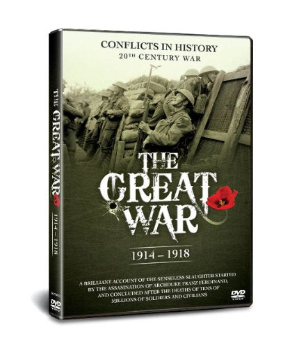 DVD cover for "The Great War 1914-1918" depicting soldiers in trenches.