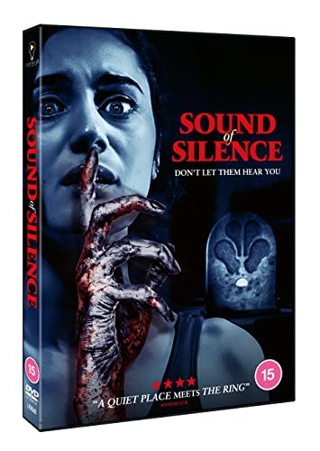 DVD cover for horror film "Sound of Silence" featuring a frightened woman.