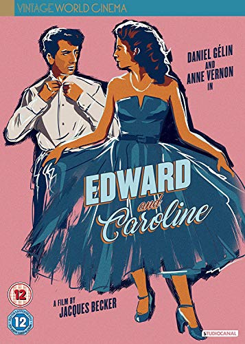DVD cover for “Edward and Caroline” featuring a couple in formal wear.