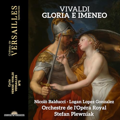 CD cover: Vivaldiās āGloria e Imeneoā with classical painting imagery.