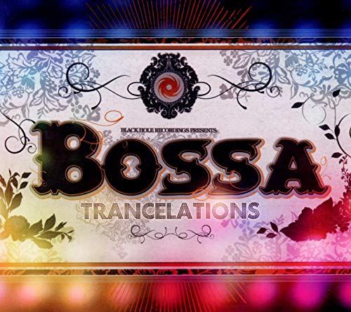 CD cover for “Bossa Trancelations” with ornate floral and swirl designs.