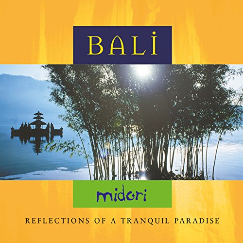CD cover for Midori’s “Bali”, featuring a temple reflected in water.