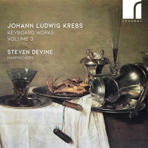 CD cover for Johann Ludwig Krebs keyboard works, featuring a still life.