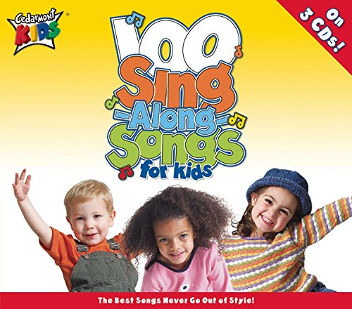 CD cover with children and colorful text reading "100 Singalong Songs for Kids".
