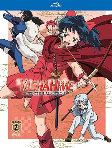 “Yashahime” Blu-ray cover featuring three anime female characters with swords.