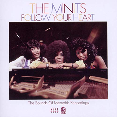 CD cover for The Minits’ “Follow Your Heart” featuring three women with a piano.