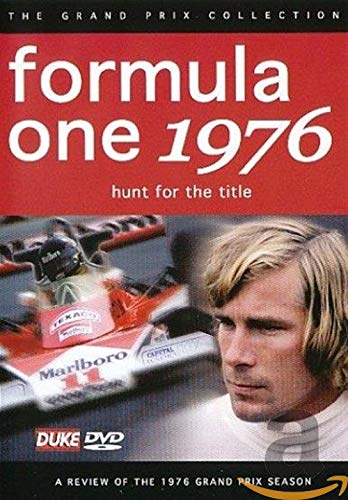 DVD cover for "Formula One 1976" featuring a race car and James Hunt.