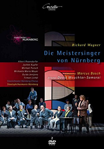 DVD cover for Wagner’s “Die Meistersinger Von Nürnberg” opera, featuring performers.