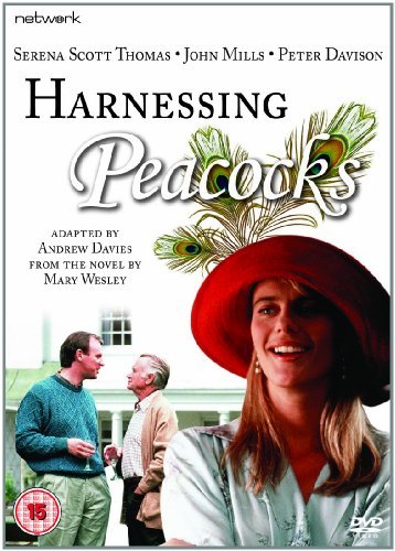 DVD cover for Harnessing Peacocks featuring a woman in a red hat and two men.