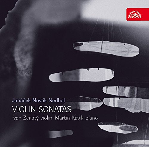 CD cover with abstract image of hands and violin, text āViolin Sonatasā.