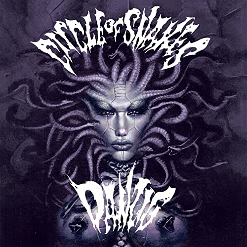 Album cover for Danzig’s “Circle of Snakes” featuring a Medusa-like figure.