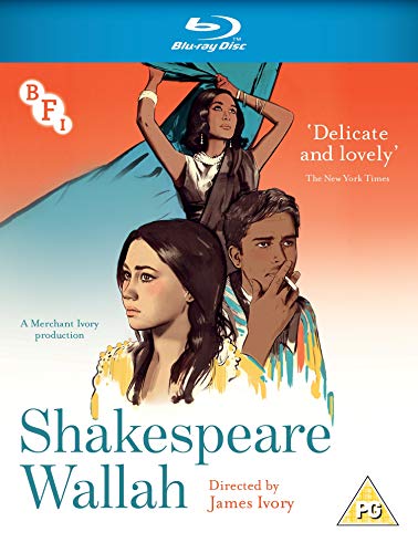 Shakespeare Wallah" Blu-ray cover with illustrated figures and text.