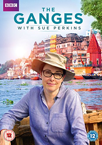 DVD cover for "The Ganges With Sue Perkins" featuring a woman and river scene.