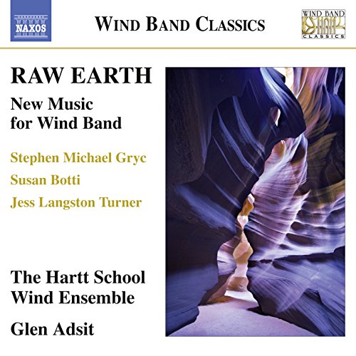 CD cover for "Raw Earth" by The Hartt School Wind Ensemble.