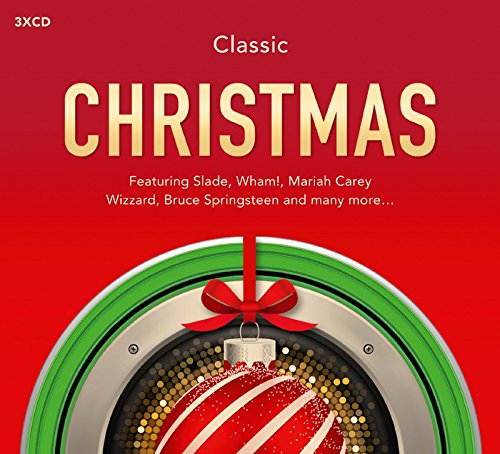 Red "Classic Christmas" 3xCD cover with gold lettering and a green wreath.