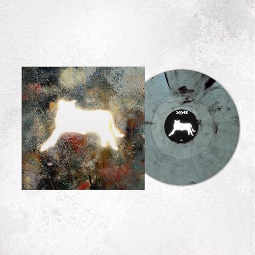 Vinyl record and cover art featuring a white animal silhouette.