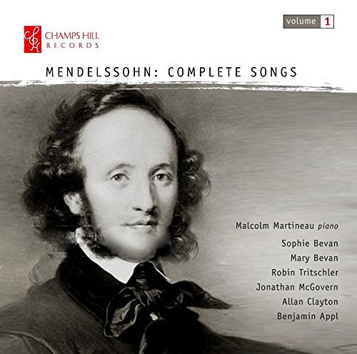 CD cover: portrait of Felix Mendelssohn, text listing performers.