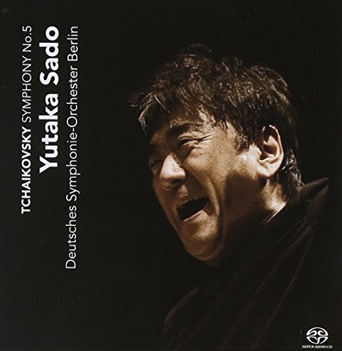 CD cover featuring conductor Yutaka Sado in a dark, dramatic portrait.