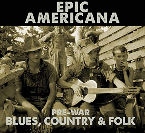 CD cover for “Epic Americana” featuring a sepia-toned photo of musicians.
