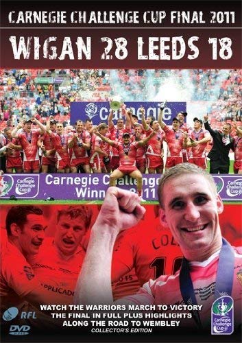 DVD cover for Wigan vs. Leeds rugby league final, 2011.