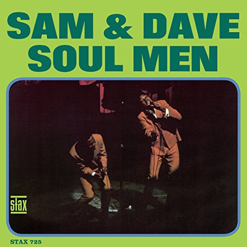 Album cover for Sam & Dave’s “Soul Men” featuring two performers onstage.
