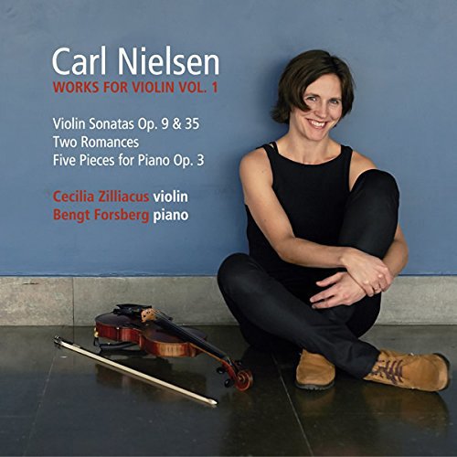 CD cover featuring violinist Cecilia Zilliacus and a violin.