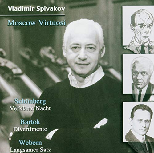 CD cover featuring portrait of violinist Vladimir Spivakov and composers.